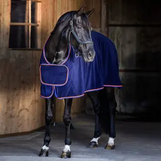 Hansbo Sport Fleecetäcke Platta Marin/oran 165cm