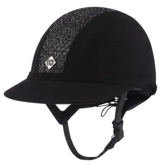 Charles Owen SP8 Sparkly Plus MM ridhjälm Svart/Black bling Strl. 55