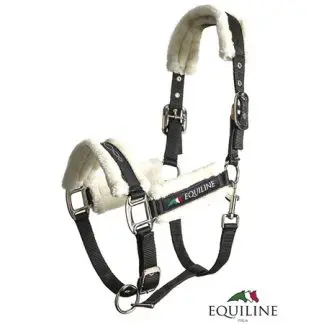 Equiline Tom grimma m fårskinn 006 Black Full