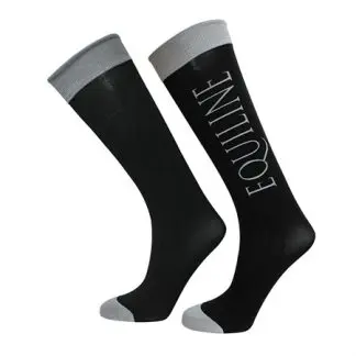 Equiline Softly tunn strumpa 3-pack 006G Black/Grey One Size