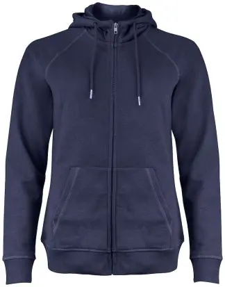 Clear Collar Raglan Fullzip Hoodie Women